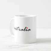 私はオーストラリアが大好きだ コーヒーマグカップ (正面左)