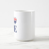 私はオーストラリアが大好きだ コーヒーマグカップ (中央)