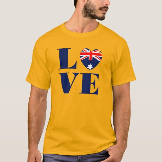 私はオーストラリアが大好きだ Tシャツ (正面)