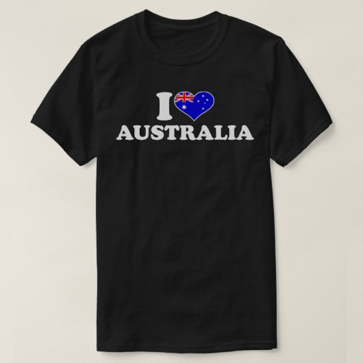 私はオーストラリアが大好きだ Tシャツ (デザイン正面)