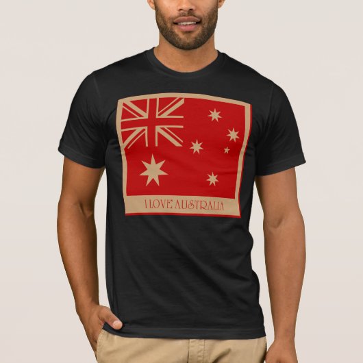 私はオーストラリアが大好き – ヴィンテージTシャツ Tシャツ (正面)