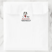 私はオーストラリアの羊飼いを愛している ラウンドシール (バッグ)