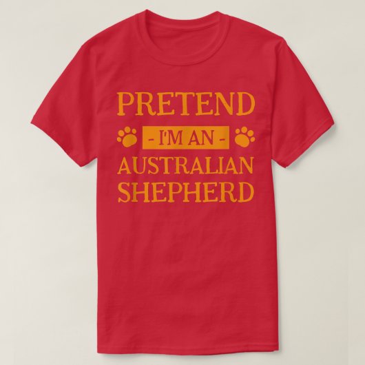 私はオーストラリアの羊飼い犬の恋人ハロであるフリ Tシャツ (デザイン正面)