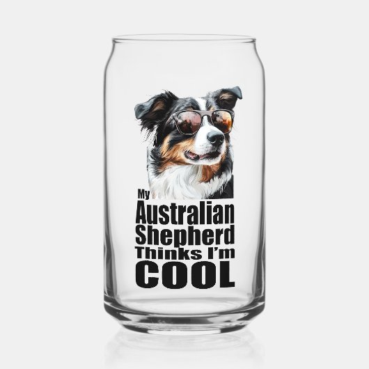 私はオーストラリアクールシェパード ガラス缶 (正面)