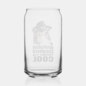 私はオーストラリアクールシェパード ガラス缶 (裏面)