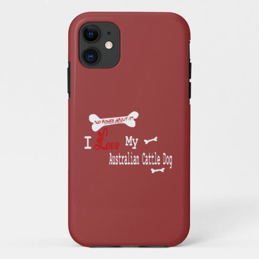 私はオーストラリア産の牛犬が大好きだ Case-Mate iPhoneケース (裏面)