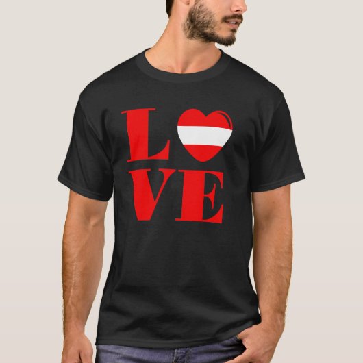 私はオーストリアが大好き Tシャツ (正面)