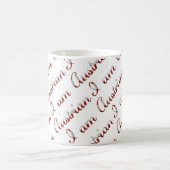 私はオーストリアカントリープライドタイポグラフィパターン コーヒーマグカップ (中央)