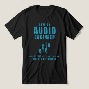 私はオーディオエンジニアだ トライブレンドTシャツ