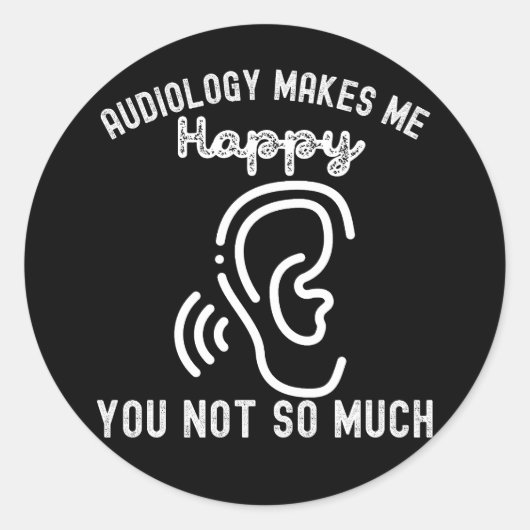 私はオーディオロジーにそんなに嬉しくはない ラウンドシール (正面)