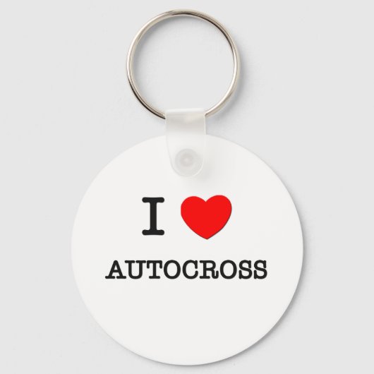 私はオートクロスが大好き キーホルダー (正面)