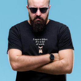 私はオートバイのバイクもしくは自転車に乗る人Tシャツを持っている Tシャツ