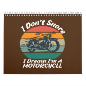 私はオートバイの夢を見て、いびきはしない カレンダー (カバー)