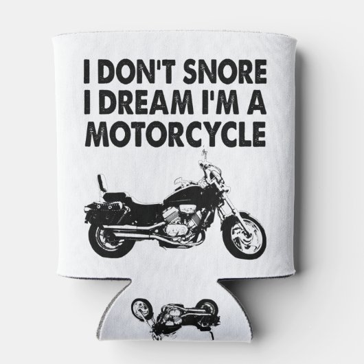 私はオートバイの夢を見て、いびきはしない 缶クーラー (裏面)