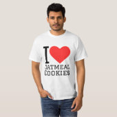 私はオートミールのクッキーが大好き Tシャツ (正面フル)