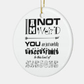 私はオーナメントではない風変わり セラミックオーナメント (左)