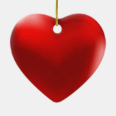 私はオーナメントのハート愛します セラミックオーナメント (裏面)
