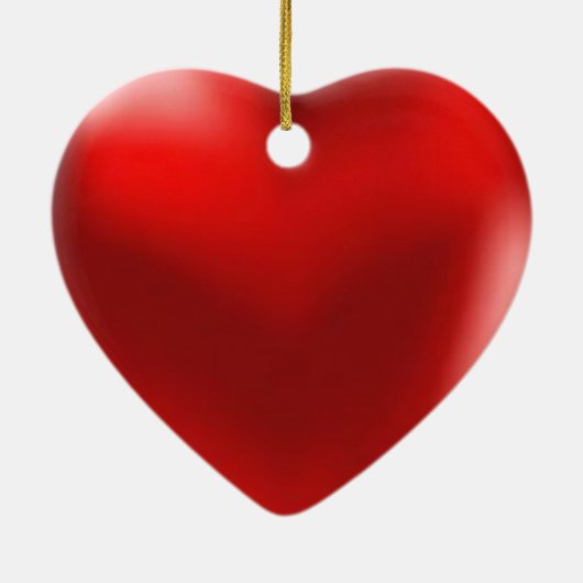 私はオーナメントのハート愛します セラミックオーナメント (裏面)