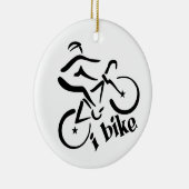 私はオーナメントを、カスタマイズ自転車に乗ります セラミックオーナメント (右)