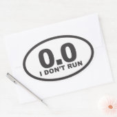 私はオーバル走の走デカールは無い 楕円形シール (封筒)