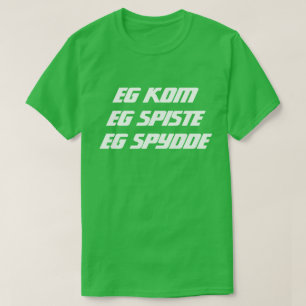 私はオ来レンエ食べルグリーンで嘔吐した Tシャツ