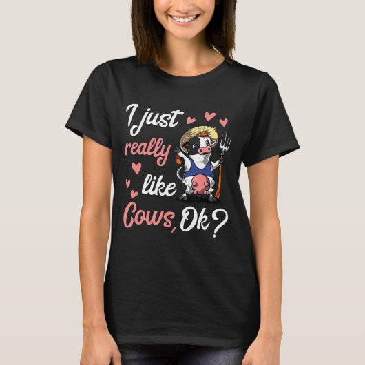 私はカウソックカウチおもしろいーが大好き Tシャツ (正面)
