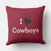 私はカウボーイを愛します クッション (裏面)