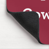 私はカウボーイを愛します マウスパッド (コーナー)