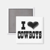 私はカウボーイズ磁石が大好き マグネット (正面/裏面)