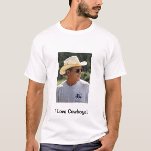 私はカウボーイ及びジョージ・ブッシュを愛します Tシャツ