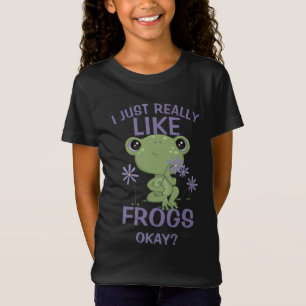 私はカエルが大好きで、OK Tシャツ