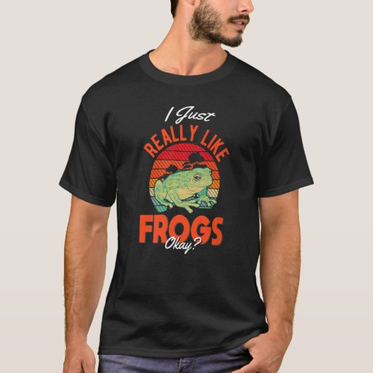 私はカエルが大好き1 Tシャツ (正面)