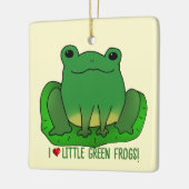 私はカエルが大好き セラミックオーナメント (左)