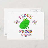 私はカエルが大好き ポストカード (正面/裏面)