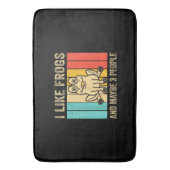 私はカエルが好きで、3人風呂マットが好きかもしれない バスマット (正面縦)