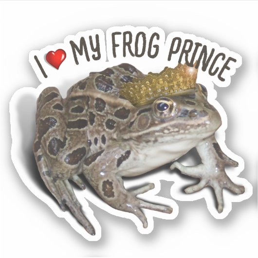 私はカエルの王子が大好き シール (正面)
