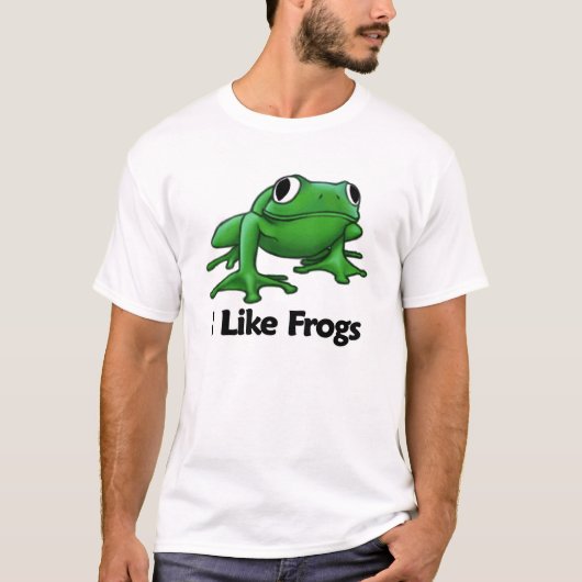 私はカエルを好みます Tシャツ (正面)