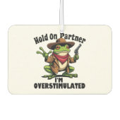 私はカエルADHDの過激刺激のパートナーを保持 カーエアーフレッシュナー (正面)