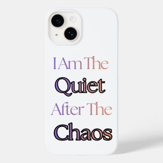 私はカオスの後の静寂 Case-Mate iPhoneケース (裏面)