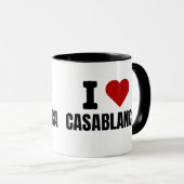 私はカサブランカ大好き – Iハートカサブランカモロッコ マグカップ (正面右)
