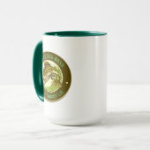 私はカスタマイズビッグベースが好きで、魚釣りが嘘をつけない マグカップ (正面左)