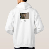 私はカスタマイズ可能なフード付きスウェットシャツをしました パーカ (裏面)