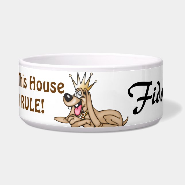 私はカスタマイズ犬ボールを支配します ボウル (正面)