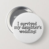 私はカスタマイズ私の娘の結婚式を-生き延びました 缶バッジ (正面&裏面)