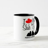 私はカスタム私の2つのシーズー(犬)ツァスマググが大好き マグカップ (正面右)