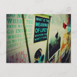 私はカタツムリが大好き – 人生の意味 ポストカード