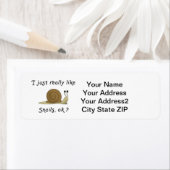 私はカタツムリのラベルがとてユーモアのあるも好きです ラベル (インサイチュ)