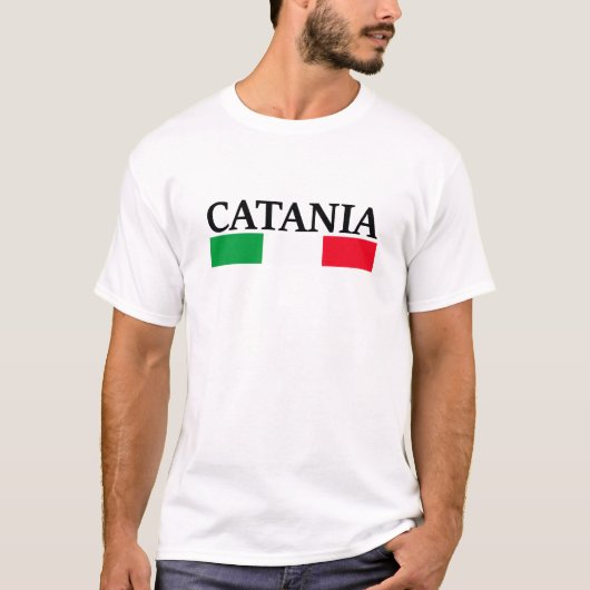 私はカタニア・イタリアが大好き Tシャツ (正面)