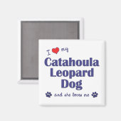 私はカタホラヒョウ犬が大好き マグネット (正面/裏面)