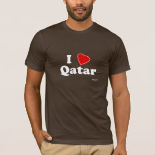 私はカタールを愛します Tシャツ
